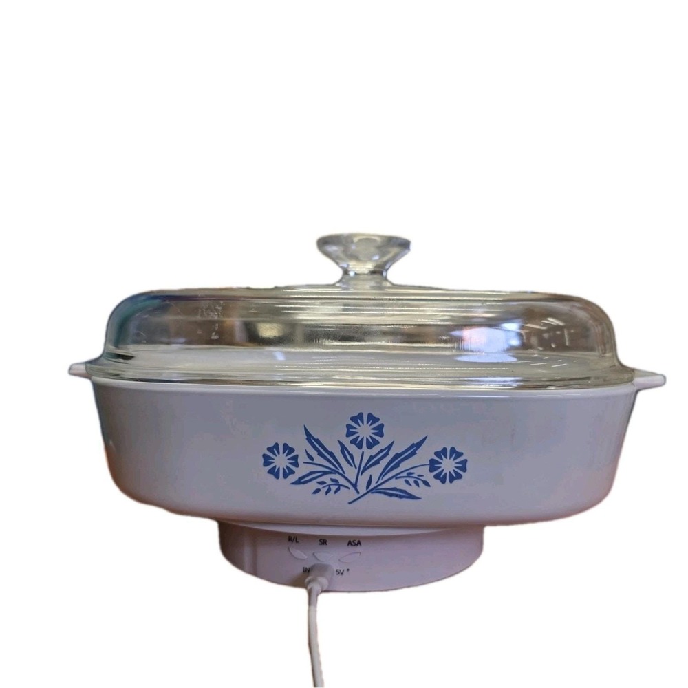 Vintage Corning Ware A-10 B Casserole Dish W Lid Cornflower Blue Preowned Exc - Picture 1 of 8